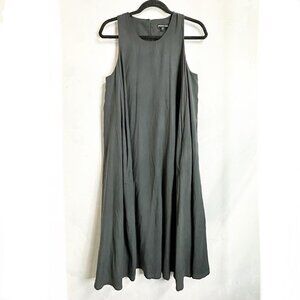 James Perse Sueded Cut Away Gray Swing Dress Womens 3 Large Minimalist Career
